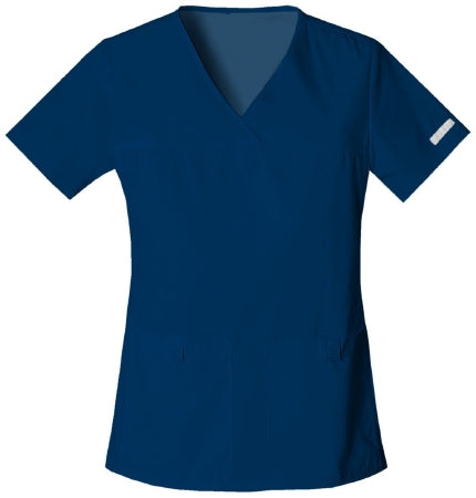 Kinetic Manufacturing Group Cherokee Scrub Shirt X-Small Navy 2 Pockets Short Sleeves Female - 2968-XS