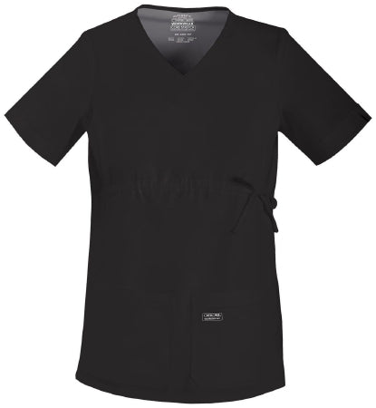 Kinetic Manufacturing Group Cherokee Scrub Shirt Small Black 4 Pockets Short Sleeves Female - 4708-S