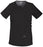Kinetic Manufacturing Group Cherokee Scrub Shirt Small Black 4 Pockets Short Sleeves Female - 4708-S