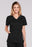 Kinetic Manufacturing Group Cherokee Scrub Shirt Small Black 3 Pockets Short Sleeves Female - 4710-S