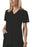 Kinetic Manufacturing Group Cherokee Scrub Shirt Medium Black 2 Pockets Short Sleeves Female - 2968-MD