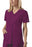 Kinetic Manufacturing Group Cherokee Scrub Shirt Small Wine 2 Pockets Short Sleeves Female - 4770-S