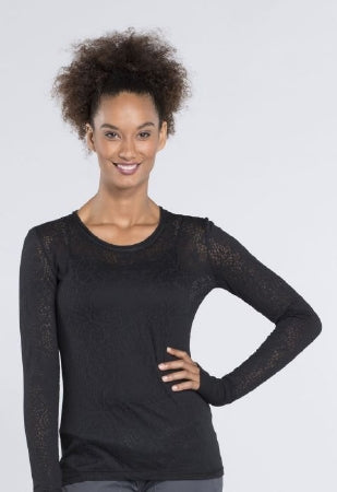 Kinetic Manufacturing Group Cherokee Tee Shirt Large Black Long Sleeves Female - 4823-LG