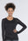 Kinetic Manufacturing Group Cherokee Tee Shirt Large Black Long Sleeves Female - 4823-LG