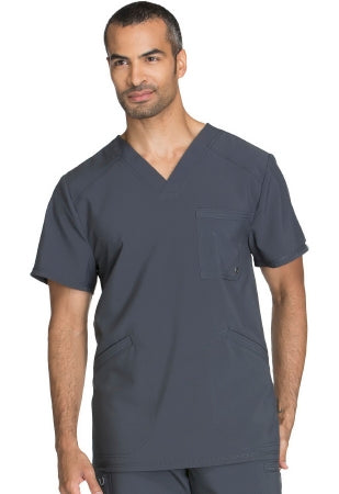 Kinetic Manufacturing Group Cherokee Scrub Shirt Large Pewter 3 Pockets Short Sleeves Male - CK900A-LG