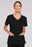 Kinetic Manufacturing Group Cherokee Scrub Shirt Small Black 3 Pockets Short Sleeves Female - 4710-S