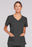 Kinetic Manufacturing Group Cherokee Scrub Shirt Medium Pewter 3 Pockets Short Sleeves Female - 4710-MD