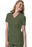 Kinetic Manufacturing Group Cherokee Scrub Shirt X-Small Olive 3 Pockets Short Sleeves Female - 4728-XS