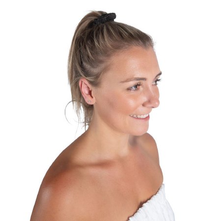 The Systems Group - Hair Scrunchie Black One Size Fits Most - SPA-41