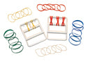 CanDo - Hand Exerciser Set Tan / Yellow / Red / Green / Blue 2X-Light to Heavy Resistance - 10-1865-10
