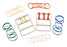 CanDo - Hand Exerciser Set Tan / Yellow / Red / Green / Blue 2X-Light to Heavy Resistance - 10-1865-10