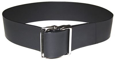 Easi-Care - Gait Belt 60 Inch Length Black Vinyl Coated Webbing - 69-0140