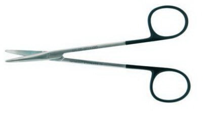 BR Surgical Super Cut Strabismus Scissors Metzenbaum 4-1/4 Inch Length Straight Blunt - BR08-37011SCS