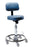 Pedigo Products Surgeon Chair Padded Backrest Hydraulic Height Adjustment, Foot-Operated 5 Casters Gray - P-6000-GRY