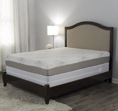 Protect-A-Bed - Mattress Cover 60 X 80 X 18 Inch Knit Polyester Fabric For Queen Sized Mattresses - 83113-HEAL
