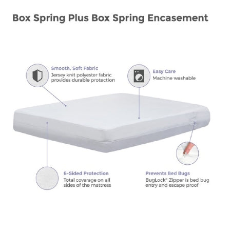 Protect A Bed Protect-A-Bed Bedding Encasement 18 X 76 X 80 Inch Knit Polyester For King Size Mattresses - BOB3015