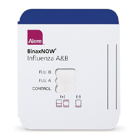 Alere Alere BinaxNOW© Influenza A&B Card 2 With Alere Reader Interpretation Reader-Read Test Kit Infectious Disease Immunoassay Influenza A + B Nasal Swab / Nasopharyngeal Swab Sample CLIA Waived 22 Tests - 575000