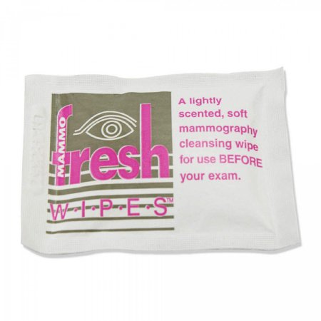 Precision Dynamics Mammography Wipe Freshwipes Individual Packet Water / Alcohol / Potassium Sorbate Scented 50 Count - MAMWIPE