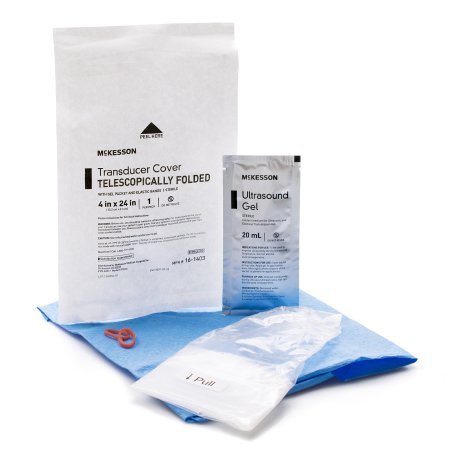 McKesson - Ultrasound Transducer Cover Kit 4 X 24 Inch Polyethylene Sterile For use with Ultrasound External Probe - 16-1403