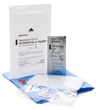 McKesson - Ultrasound Transducer Cover Kit 6 X 33 Inch Polyethylene Sterile For use with Ultrasound External Probe - 16-1404