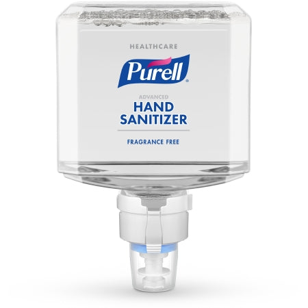 GOJO Purell Healthcare Advanced Gentle & Free Hand Sanitizer 1,200 mL Ethyl Alcohol Foaming Dispenser Refill Bottle - 6451-02