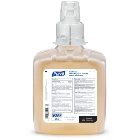 GOJO PurellHealthy Soap Antimicrobial Soap Foaming 1,200 mL Dispenser Refill Bottle Unscented - 5181-03