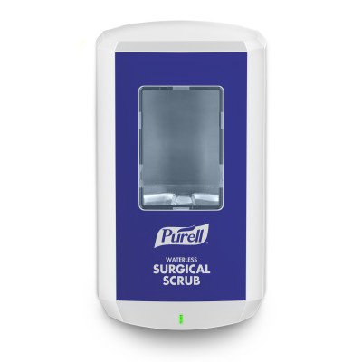 PURELL CS8 - Surgical Scrub Dispenser Purell CS8 White ABS Plastic Touch Free 1200 mL Wall Mount - Gojo - 7810-01