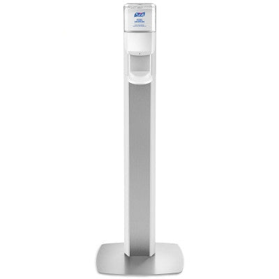 Purell Messenger ES6 - Hand Hygiene Dispenser White ABS Plastic Automatic 1200 mL Floor Mount - 7306-DS-SLV