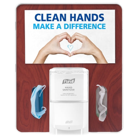 GOJO BRACKET, FLOOR STAND HYG PURELL MESSENGER WHT/MAPLE 8.5"X14" - 7399-HB-MPL