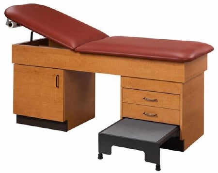 Clinton Industries Model 9407 Integral Step Stool Step Stool Treatment Table Fixed Height 400 Lbs. - 9407-1DC-2DC-3CO