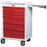 MRIequip.com LLC Medication Cart 23.75 X 30.5 X 45.75 Inch 6 Drawers Red - CA-1004