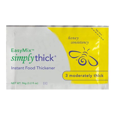SimplyThick Easy Mix - Food and Beverage Thickener 96 Gram Individual Packet Unflavored Gel Honey Consistency - STBULK25L3