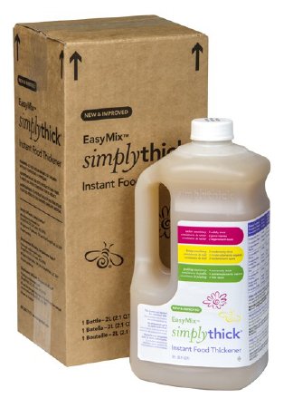 Simply Thick SimplyThickEasy Mix Food and Beverage Thickener 1.6 Liter Pump Bottle Unflavored Gel Honey / Nectar / Pudding Consistency - ST2LBOTTLE