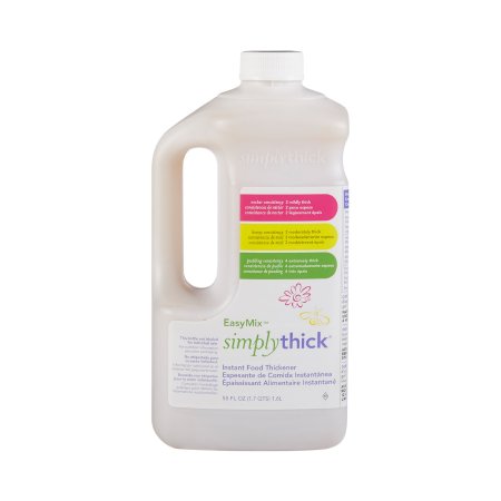 SimplyThick Easy Mix - Food and Beverage Thickener 1.6 Liter Pump Bottle Unflavored Gel Honey / Nectar / Pudding Consistency - ST2LBOTTLE