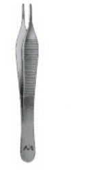Marina Medical Inc Thumb Forceps Adson 4-3/4 Inch L Stainless Steel NonLocking Thumb Handle 1.3 mm Tip, Serrated - 060-117