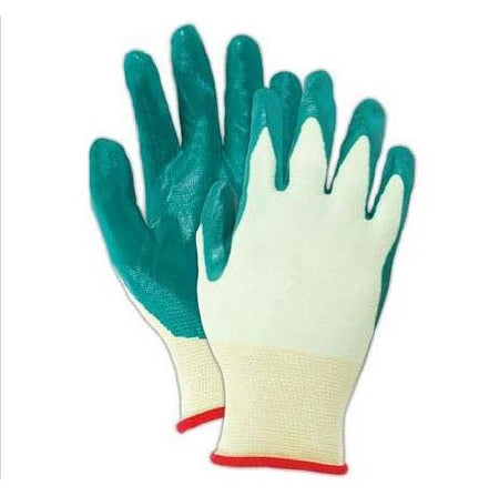 Showa Nitri-Flex Lite - Utility Glove Size 9 Nitrile / Nylon Green 9 Inch Knit Cuff NonSterile - 19050283C