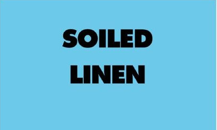 United Ad Label Pre-Printed Label Advisory Label Soiled Linen Blue 8 X 10 Inch - ULBH242