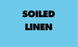 United Ad Label Pre-Printed Label Advisory Label Soiled Linen Blue 8 X 10 Inch - ULBH242