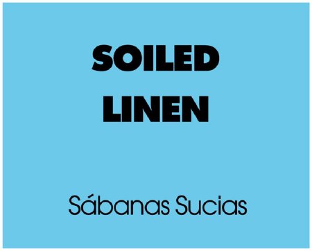 United Ad Label - Pre-Printed Label Advisory Label Blue Paper Soiled Linen Black Safety and Instructional 8 X 10 Inch - ULBH242