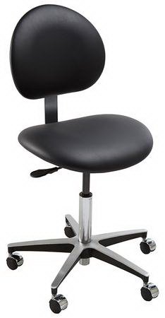 Cal Coast Ophthalmic Instruments OS Series Ophthalmic Stool Backrest Pneumatic Height Adjustment 2 Inch Dual Locking Casters - STTO-02-000