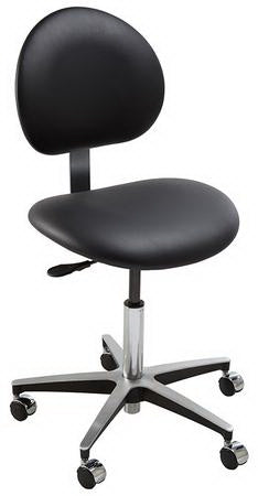 OS Series - Ophthalmic Stool Backrest Pneumatic Height Adjustment 2 Inch Dual Locking Casters - STTO-02-000