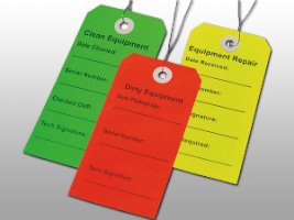 Elkay Plastics - Equipment Tag For DME/HME Equipment Lemon 2-31/100- X 4-3/4 Inch 2-31/100- X 4-3/4 Inch Card Stock 500 per Case - TREL