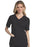 Landau Uniforms Scrub Shirt Large Black 2 Pockets Female - 4147BKCV