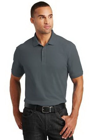 Kinetic Manufacturing Group Port Authority Core Classic Pique Polo Shirt Medium / X-Large Black / Graphite Male - K100