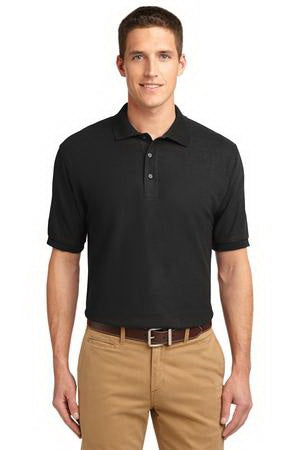 Kinetic Manufacturing Group Port Authority Silk Touch Polo Shirt Medium / X-Large Black / Graphite Male - K500