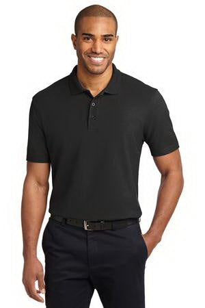 Kinetic Manufacturing Group Port Authority Stain-Resistant Polo Shirt Medium / X-Large Black / Graphite Male - K510