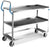 Ergo-One - Utility Cart 22 X 44-3/8 X 53-1/8 Inch Silver 21 X 49 Inch, 14-1/2 Inch Shelf Clearance - 6830
