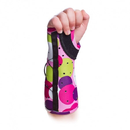 DJO ARM BRACE, FRACTURE EXOS OPEN THUMB POLKA DOT RT PED XSM - 311-32-3285