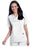 Landau Uniforms Scrub Shirt X-Large White 2 Pockets Short Set-In Sleeves Female - 70221-WHITE-XL