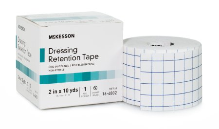 McKesson McKesson Dressing Retention Tape NonWoven Fabric / Printed Release Paper 2 Inch X 10 Yard White NonSterile - 16-4802
